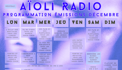 Programmation de décembre